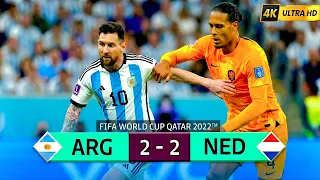 THRILLING MATCH - ARGENTINA VS NETHERLANDS VAN GAAL & NETHERLAND FANS WON'T FORGET THIS MATCH 