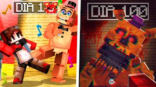 SOBREVIVÍ 100 Días en un MUNDO de FIVE NIGHTS AT FREDDY'S en Minecraft