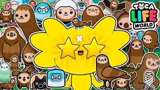 🦥All SLOTHS and SLOTH ITEMS🏆in Toca Life Wrld | Toca Boca Secrets