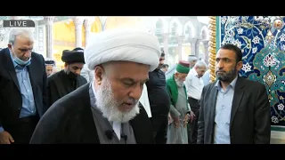 بإمامة الشيخ عبد المهدي الكربلائي .. عودة صلاة الجماعة في الحرم الحسيني بعد انقطاع دام سنة ونصف