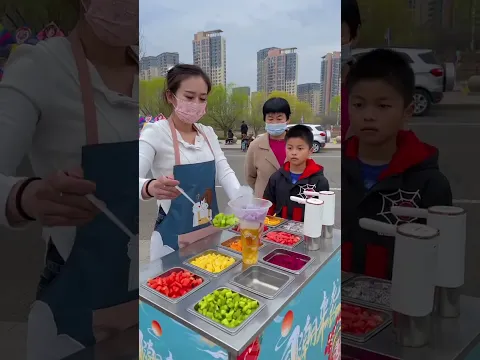 🥰 Satisfying with street food 🥳 #streetfood #satisfying #satisfyingvideo