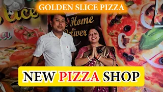 New Pizza Shop Opening 💖 GOLDEN SLICE PIZZA