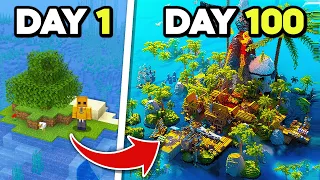I Survived 100 Days on a Deserted Island in Minecraft Hardcore