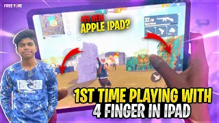 💥😳My New Apple Ipad?? 1st Time Playing In Ipad With 4 Fingers😍💥Ipad 4 Finger Gameplay In FreeFire!!