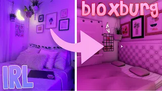 BUILDING MY IRL BEDROOM IN BLOXBURG! || Roblox