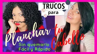 Como PLACHAR el cabello SIN QUEMARLO 💯👌🏽✅
