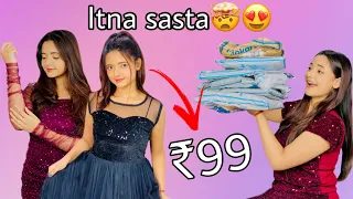 ₹99 main Dress😍❤️ | Sabse Sasta Party Dresses🤯😍 | The Sumedha 👑 | #birthdaydresshaul #sumedhafam