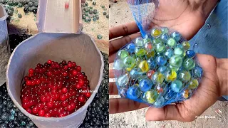 बचपन में खेलने वाले कंचे ऐसे बनाए जाते हैं😱😱 Shocking Factory Making of Marbles😳😳 Indian Viral Video
