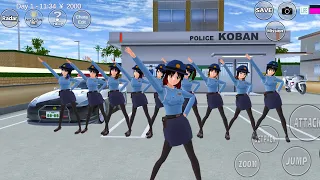 Sakura School Simulator Woman Police Dance Tutorial #46 | Android Gameplay | M Shahzad Gamerz