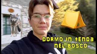 DORMO IN TENDA DA SOLO NEL BOSCO! Speciale 50.000 Iscritti