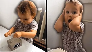 This Baby Wasn't Expecting This In The Box