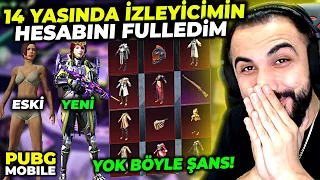 İZLEYİCİMİN HESABINI FULLEDİM!! DÜNYA'NIN EN ŞANSLI ÇOCUĞU!! HERŞEYİ ÇIKARTTIK | PUBG MOBILE