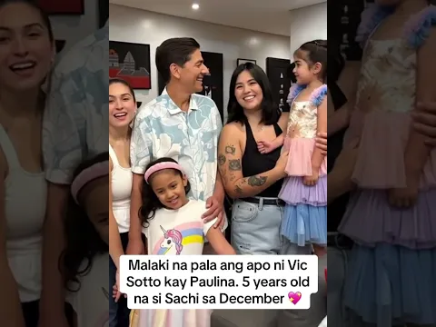 MALAKI NA ANG APO NI VIC KAY PAULINA 💖 #vicsotto #viral