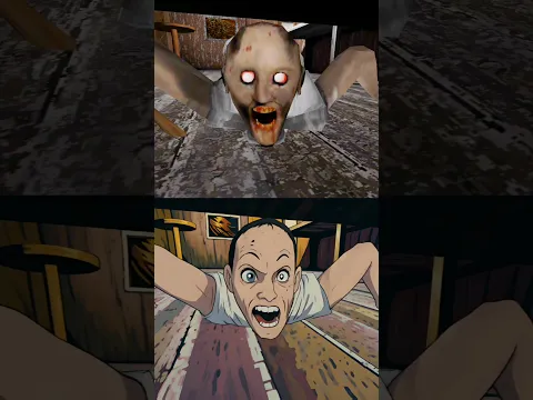 Original Granny Grandpa Underbed Jumpscare vs Anime Granny Grandpa Underbed Jumpscare #granny