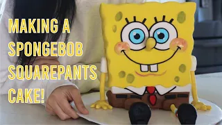 Making a SpongeBob SquarePants cake!