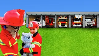 As crianças descobrem todos os camiões de construção 🚒🚎
