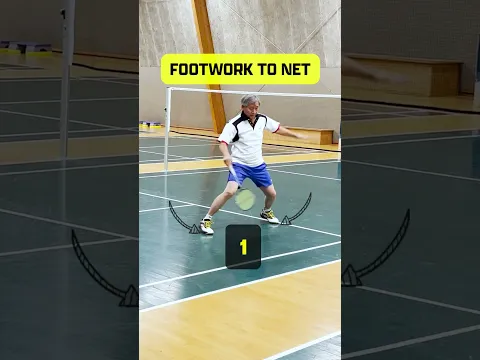 Footwork 1, 2, 3 to the net #shorts