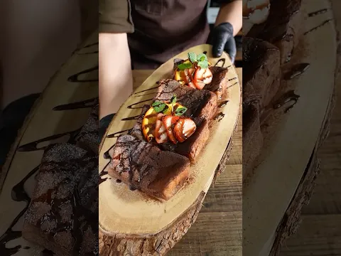 Chocolate french toast チョコフレンチトースト #shorts #asmr #cooking