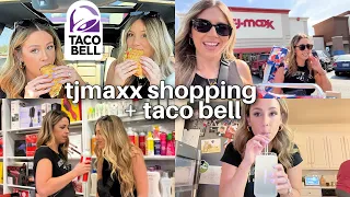 TJMaxx Shopping With Us + Haul, Eating Taco Bell, Starting a Garden + Clean With Us!