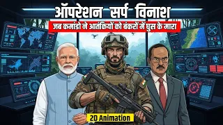 Operation Sarp Vinash: India's Secret Mission Inside LOC | 2D Animation 
