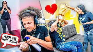 Playing A XXX Video Game With Another Girl! BAD IDEA!