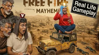 Free Fire Gameplay In Real Life || Squad Gameplay All0 Gaming56