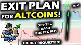 EXIT PLAN for the ALTCOIN MARKET and the Bitcoin Price Chart with XRP ZEC DASH EOS ETC and BCH