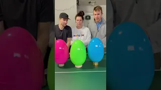 GIANT Surprise Eggs Challenge with friends! Win Prize! Huge Chocolate Mess