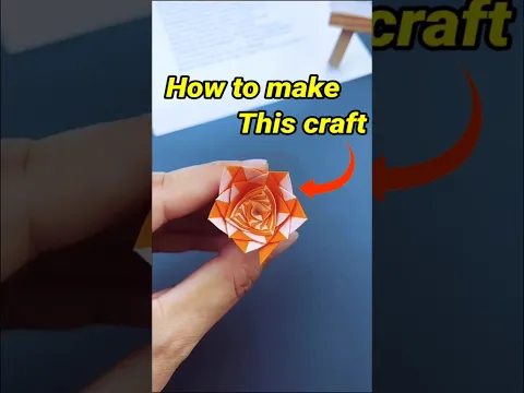 How to make this craft from paper ~mini wood toy/wood working art skills/hand craft ideas #shorts