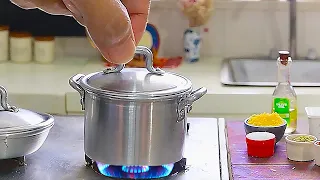 100% Real Tiny Pasta! 🍝 Top 6 Mini Cooking Compilation ASMR No Music