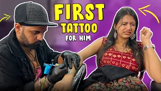First Tattoo for him ❤️🧿| Saloni Mittal | Tattoo Vlog !