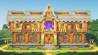How to Build the Ultimate Wooden House + Interior in Minecraft • Tutorial