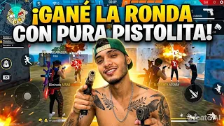 ¡GANÉ la PARTIDA usando SOLO la PISTOLITA en Free Fire! ¡VICTORIA INCREÍBLE!