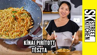 Kínai 🔥PIRÍTOTT🔥 tészta 🥢🌏