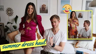 Él eligió TODA mi ropa y me deja en SHOCK! | FASHION NOVA try on SUMMER HAUL