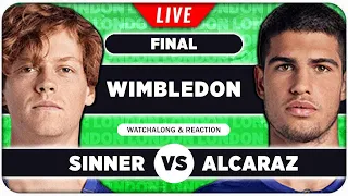 SINNER vs ALCARAZ • Wimbledon 2025 Final • LIVE Tennis Watchalong