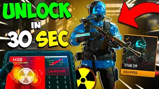 How to UNLOCK the SEASON 4 ☢️NUKE SKIN☢️ in just 30 SECONDS!!! (100% Nuke Completion MW2 GLITCH!)