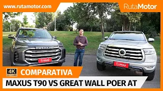 Comparativa Maxus T90 vs Great Wall Poer At - ¿Cuál será la mejor camioneta china diésel automática?