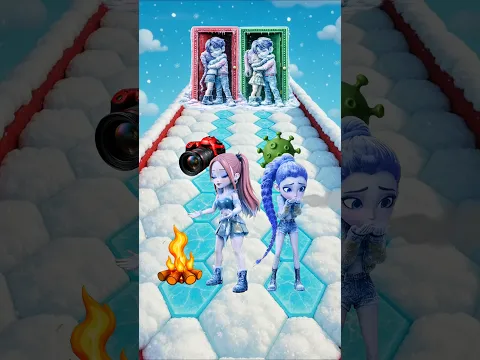 POV ❄️❤️‍🔥 Rumi vs Mira 👑 Fire Queen or Ice Queen? | K-Pop Demon Hunters #shorts