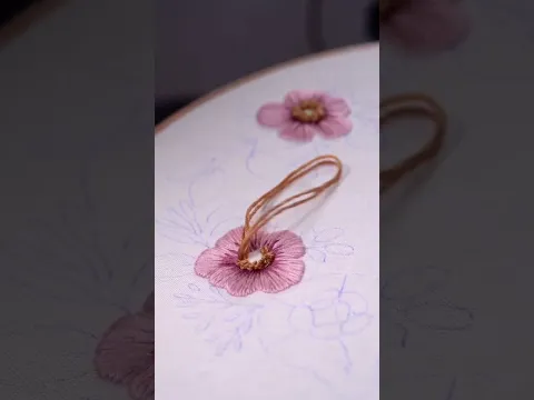 How to embroider voluminous flowers 🌸🪡