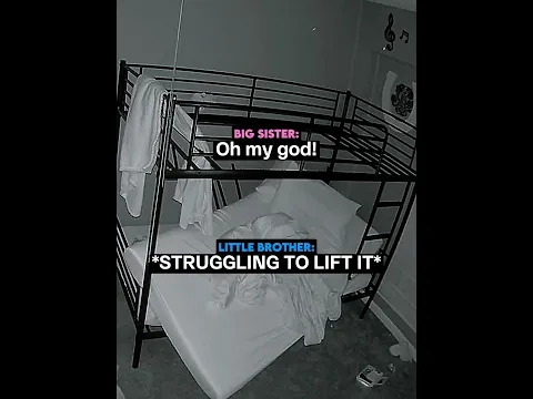 When a Bunk Bed Suddenly Collapses 😳🛏️ #usa
