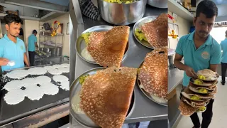 Davangiri Loni Dosa Making in Kolhapur😍| Hyderabad Style Loni Dosa | Indian Street Food