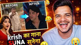 🤣Krish ka gana sunega | React on funniest memes