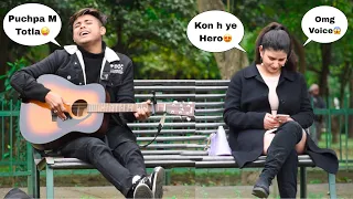 Totla Prank | Singing Pushpa Srivalli In Public | Prank With Twist | Girl Epic Reactions😱| Jhopdi K