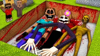 Njbon and Villager Found Jenny Dweller, Mimicer & Verity in Minecraft - Horror story