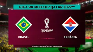BRASIL X CROÁCIA | QUARTAS DE FINAL | COPA DO MUNDO 2022  - Simulação Game 01