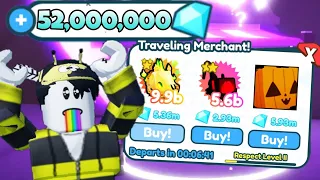 Pet Simulator X | Roblox | 52 MILLION GEMS PARA SA MYSTERY MERCHANT!