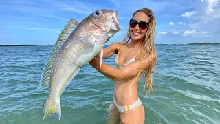 GOLDEN FISH Caught in The DEEPEST Part of the Ocean!