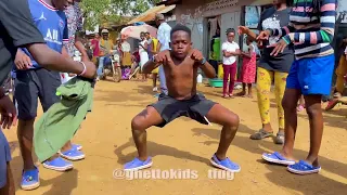 Triplets Ghetto Kids dancing in the slums of Kampala, Uganda