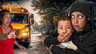 Moms Evil Twin Sister Took Our Son From The Bus Stop!